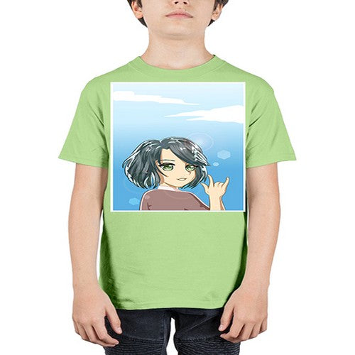 Cute and beautiful little girl with metal hand 151# - anime - Youth Tee Unisex