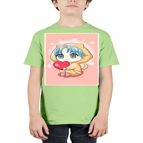 Cute and cool little boy with love 46# - anime - Youth Tee Unisex