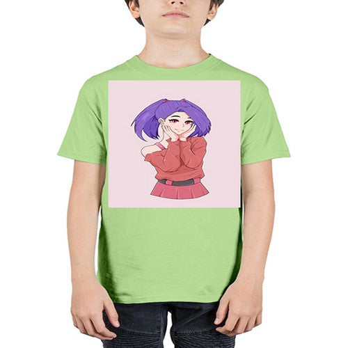 Cute girl with cute pose 138# - anime - Youth Tee Unisex