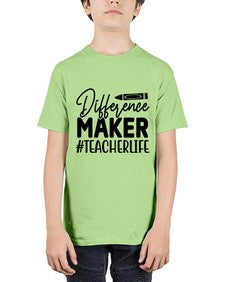 Difference Maker TeacherLife 712# - teacher - Youth Tee Unisex