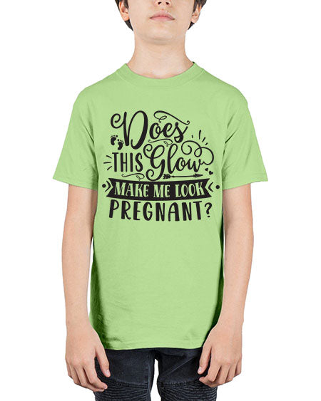 Does this glow make me look pregnant 302# - pregnancy - Youth Tee Unisex