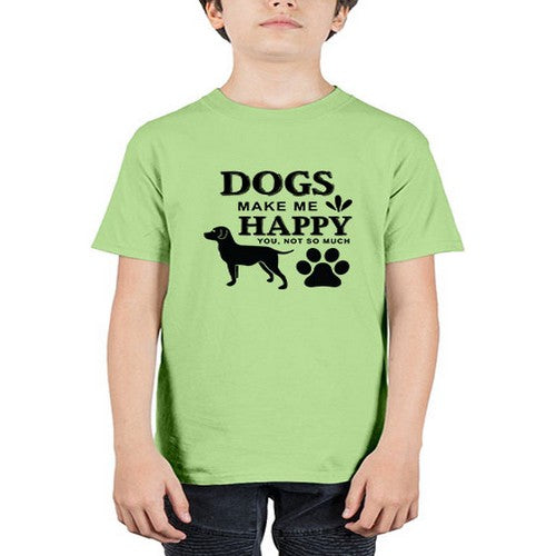 Dogs Make Me Happy Style 44# - dogs - Youth Tee Unisex