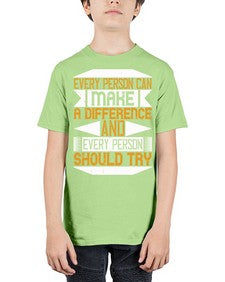 Every person can make a difference and every person should try Style 3# - volunteer - Youth Tee Unisex