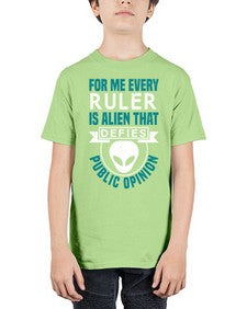 Every ruler is an alien 52# - ufo - Youth Tee Unisex