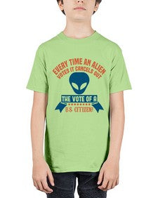 Every time an alien votes 53# - ufo - Youth Tee Unisex