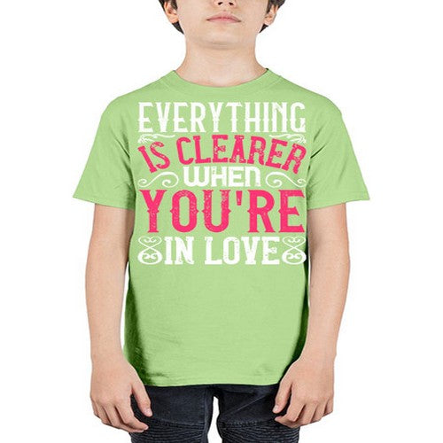 Everything is clearer when youre in love Style 48# - dogs - Youth Tee Unisex