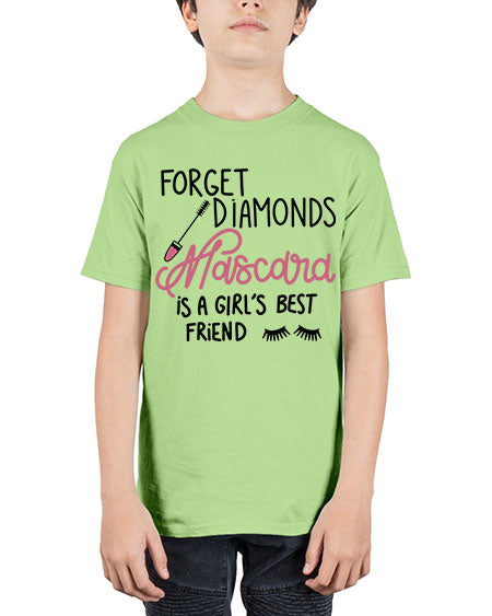 Forget Diamonds Mascara is a Girls Best Friend Style 100# - beauty - fashion - Youth Tee Unisex