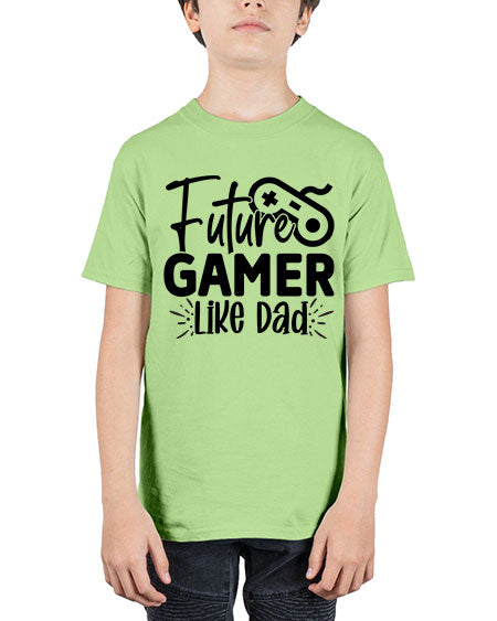 Future Gamer Like Dad 312# - kids - Youth Tee Unisex