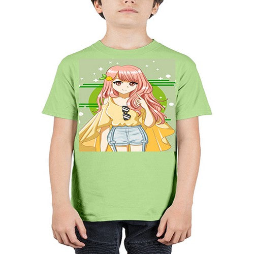 Happy and cute yellow blouse in summer holiday 43# - anime - Youth Tee Unisex