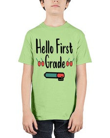Hello First Grade 273# - first grade - Youth Tee Unisex