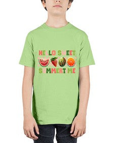 Hello Summer Strawberry 1040# - strawberry - Youth Tee Unisex