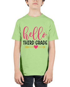 Hello Third Grade 350# - third grade - Youth Tee Unisex