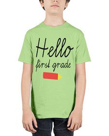 Hello first grade 274# - first grade - Youth Tee Unisex