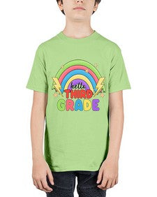Hello third Grade Rainbow 348# - third grade - Youth Tee Unisex