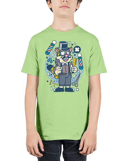 Hipster Barber Leopard836# - barber - Youth Tee Unisex