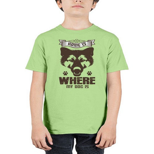 Home Is Where My Dog Is Style 202# - dogs - Youth Tee Unisex