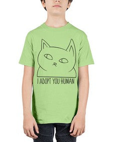 I Adopt You Human - cats - Youth Tee Unisex