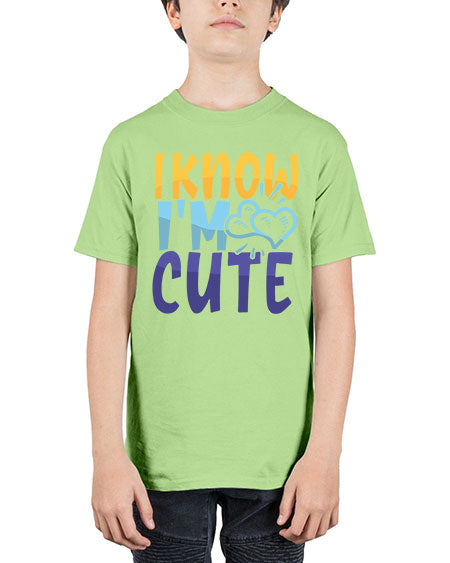 I Know Im Cute Style 100# - baby - Youth Tee Unisex