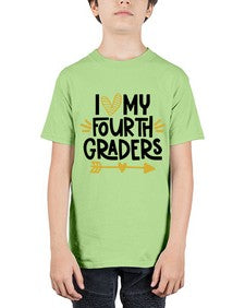 I Love My Fourth 366# - fourth grade - Youth Tee Unisex