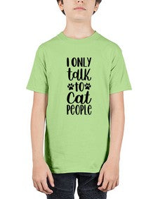I Only Talk To Cat People Style 94# - cats - Youth Tee Unisex