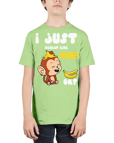I just Really Lpve Monkey 7# - monkey - Youth Tee Unisex