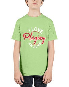 I love playing and alien 19# - ufo - Youth Tee Unisex