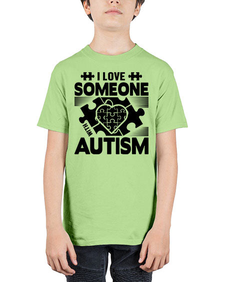 I love someone Style 47# - autism - Youth Tee Unisex