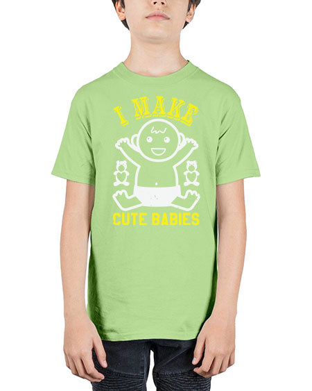 I make cute babies Style 107# - baby shower - Youth Tee Unisex