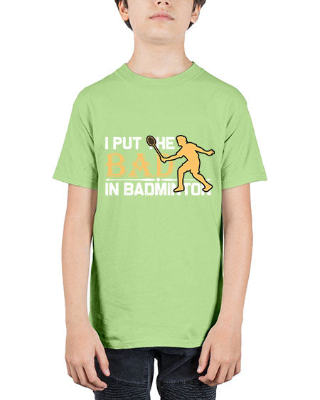 I put 1096# - badminton - Youth Tee Unisex