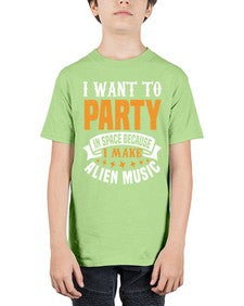 I want to pary in space 21# - ufo - Youth Tee Unisex