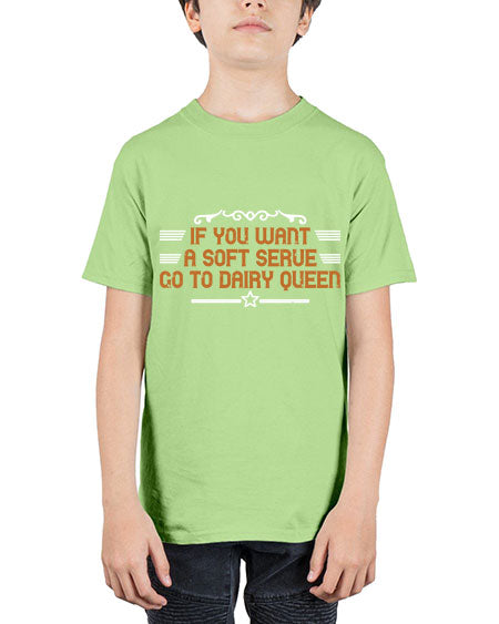 If you want a soft serve go to dairy 2044# - badminton - Youth Tee Unisex