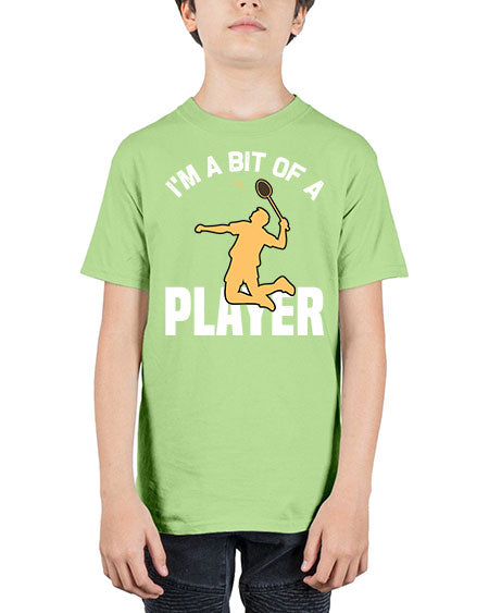 Im a bit 1071# - badminton - Youth Tee Unisex