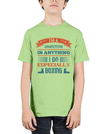 Im a competitor in anything I do especially boxing 1947# - boxing - Youth Tee Unisex