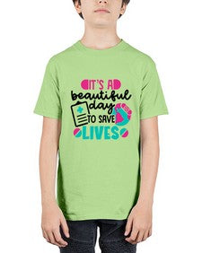 Its A Beautiful Day To Save Lives Style Style 1007# - nurse - Youth Tee Unisex