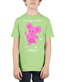 Its All Yoga All the Time 347# - yoga - Youth Tee Unisex
