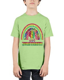 Juneteenth 1865 Rainbow 19# - black juneteenth - Youth Tee Unisex