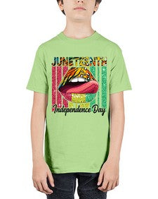 Juneteenth Independence Day Sexy Lip Png 11# - black juneteenth - Youth Tee Unisex