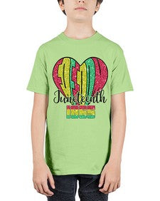 Juneteenth Since 1865 Heart 20# - black juneteenth - Youth Tee Unisex