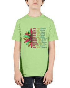 Juneteenth Sunflower Design 17# - black juneteenth - Youth Tee Unisex