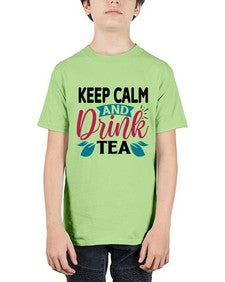 Keep Calm And Drink Tea 1259# - tea - Youth Tee Unisex