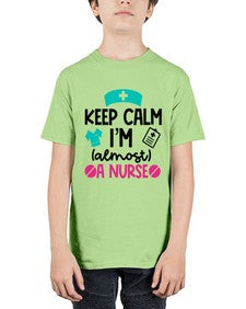 Keep Calm Im Almost A Nurse Style Style 1026# - nurse - Youth Tee Unisex