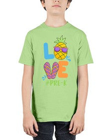 LOVE PreK Summer Pineapple 525# - prek headstart - Youth Tee Unisex