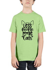 Less People More Cats Style 97# - cats - Youth Tee Unisex