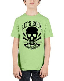Lets rock 715# - skull and bones - Youth Tee Unisex