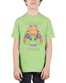 Leveled up to third Grade 472# - third grade - Youth Tee Unisex