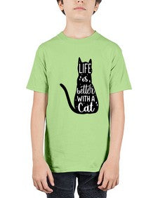 Life Is Better With A Cat Style 98# - cats - Youth Tee Unisex