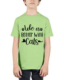 Life Is Better With A Cats Style 99# - cats - Youth Tee Unisex