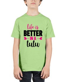 Life is better in a tutu 153# - ballet - Youth Tee Unisex