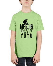 Life is better in a tutu 154# - ballet - Youth Tee Unisex