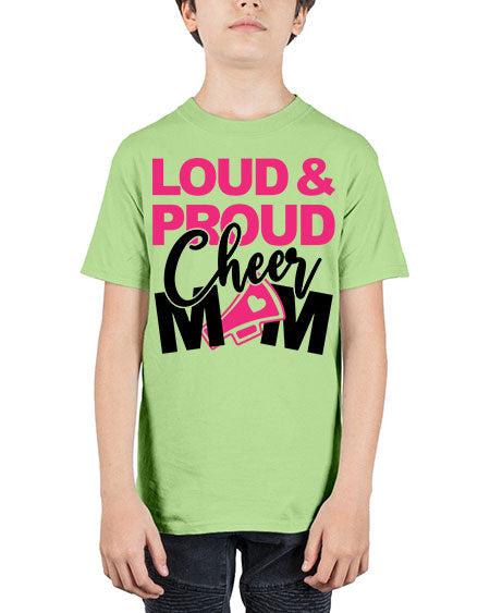 Loud Proud Cheer mom 765# - cheer - Youth Tee Unisex